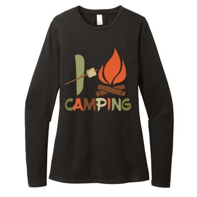 I Love Camping Campfire And S'more Womens CVC Long Sleeve Shirt