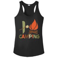 I Love Camping Campfire And S'more Ladies PosiCharge Competitor Racerback Tank