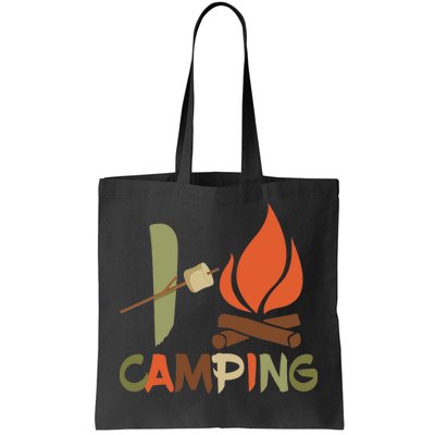 I Love Camping Campfire And S'more Tote Bag