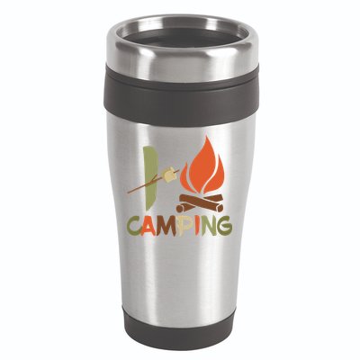 I Love Camping Campfire And S'more 16oz Travel Tumbler