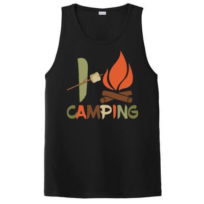 I Love Camping Campfire And S'more PosiCharge Competitor Tank