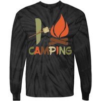 I Love Camping Campfire And S'more Tie-Dye Long Sleeve Shirt