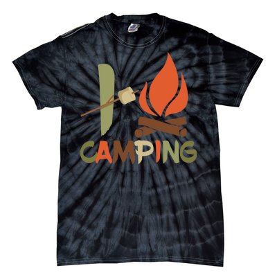 I Love Camping Campfire And S'more Tie-Dye T-Shirt