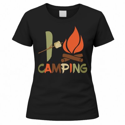 I Love Camping Campfire And S'more Women's T-Shirt