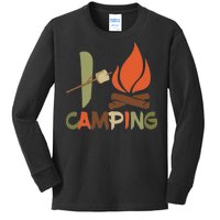 I Love Camping Campfire And S'more Kids Long Sleeve Shirt