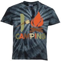 I Love Camping Campfire And S'more Kids Tie-Dye T-Shirt