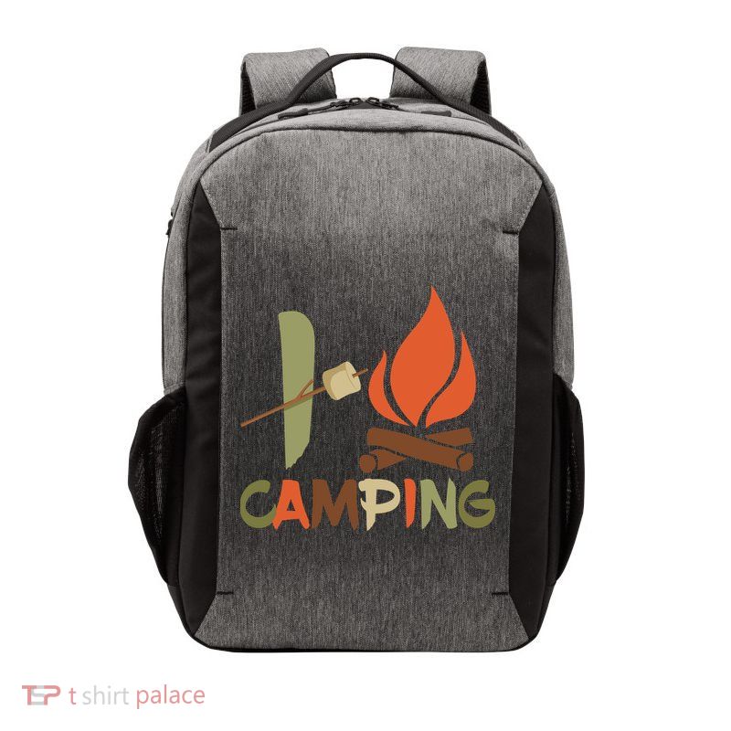 I Love Camping Campfire And S'more Vector Backpack