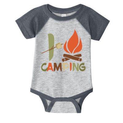 I Love Camping Campfire And S'more Infant Baby Jersey Bodysuit