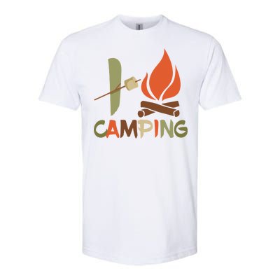 I Love Camping Campfire And S'more Softstyle CVC T-Shirt