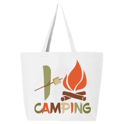 I Love Camping Campfire And S'more 25L Jumbo Tote