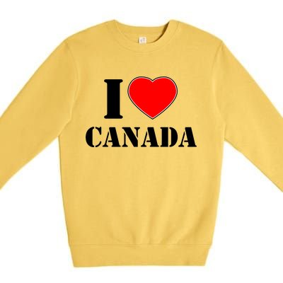 I Love Canada Premium Crewneck Sweatshirt