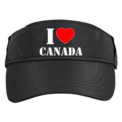 I Love Canada Adult Drive Performance Visor