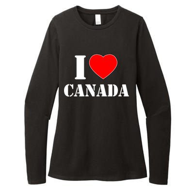 I Love Canada Womens CVC Long Sleeve Shirt