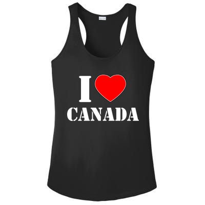 I Love Canada Ladies PosiCharge Competitor Racerback Tank