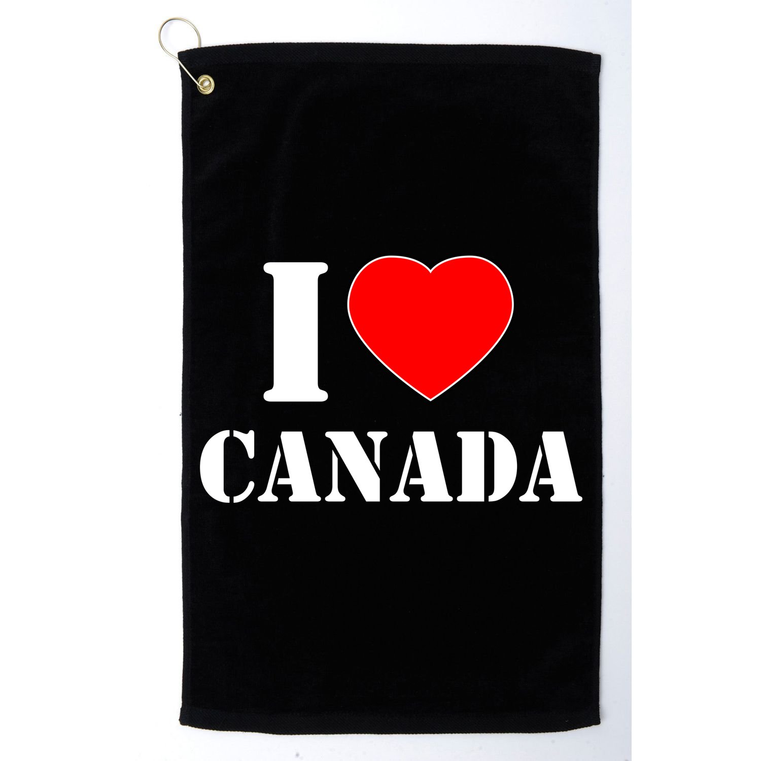 I Love Canada Golf Towel