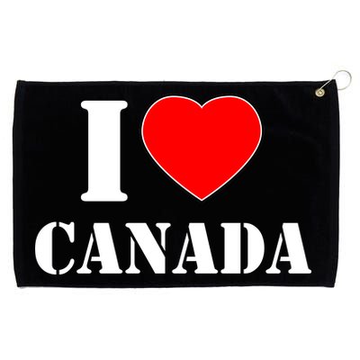 I Love Canada Grommeted Golf Towel