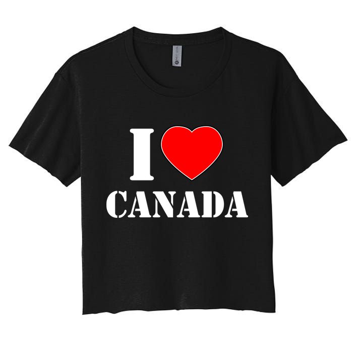 I Love Canada Crop Top