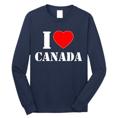 I Love Canada Long Sleeve Shirt