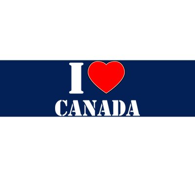 I Love Canada Bumper Sticker