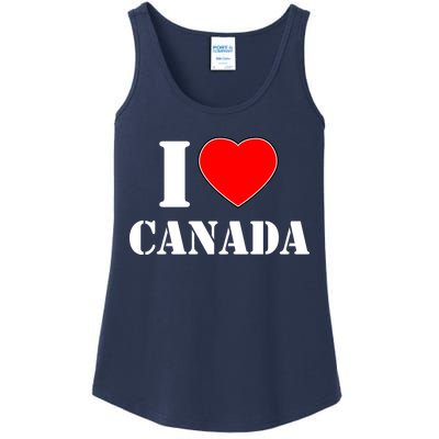 I Love Canada Ladies Essential Tank