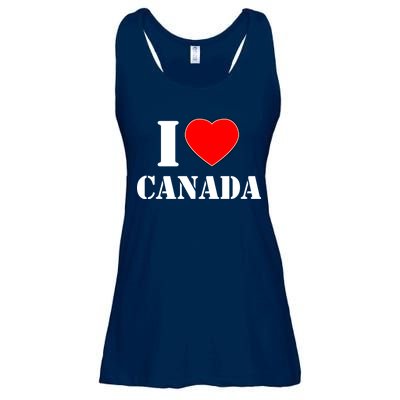 I Love Canada Ladies Essential Flowy Tank