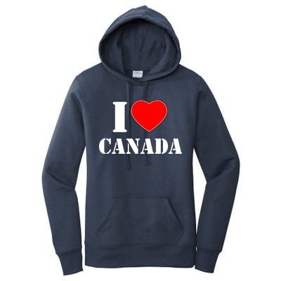 I Love Canada Women's Pullover Hoodie