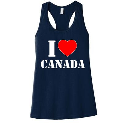 I Love Canada Women's Racerback Tank