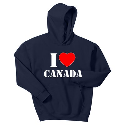 I Love Canada Kids Hoodie