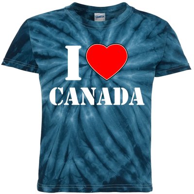 I Love Canada Kids Tie-Dye T-Shirt