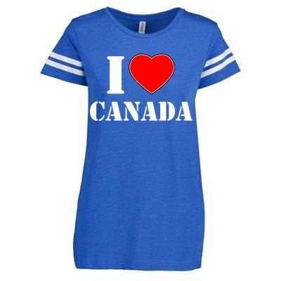 I Love Canada Enza Ladies Jersey Football T-Shirt