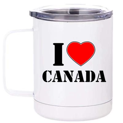 I Love Canada 12 oz Stainless Steel Tumbler Cup