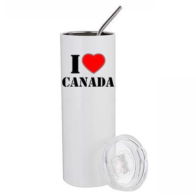 I Love Canada Stainless Steel Tumbler