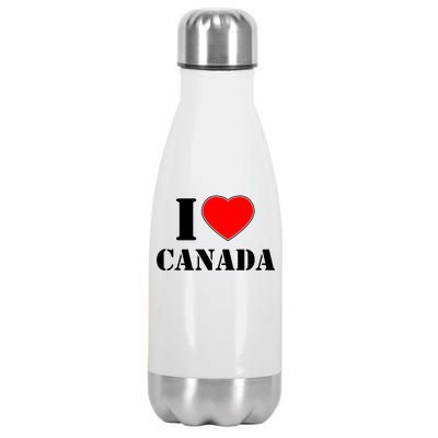 I Love Canada Stainless Steel Insulated Water Bottle