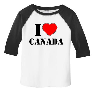 I Love Canada Toddler Fine Jersey T-Shirt