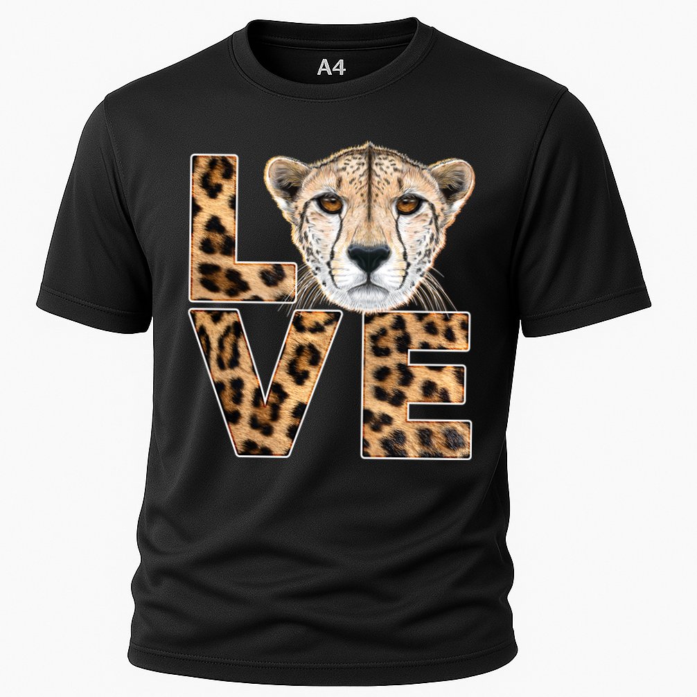 I Love Cheetahs Cooling Performance Crew T-Shirt