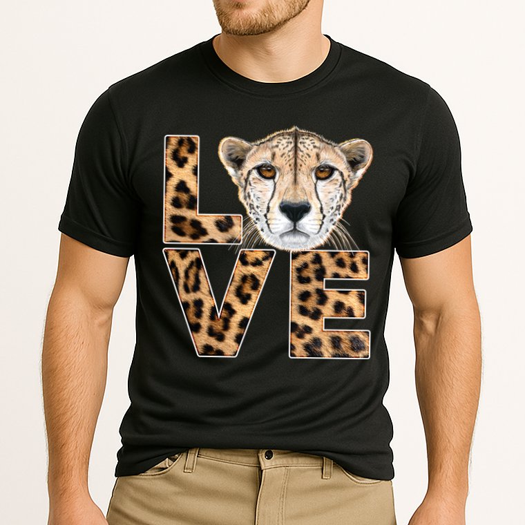 I Love Cheetahs Cooling Performance Crew T-Shirt