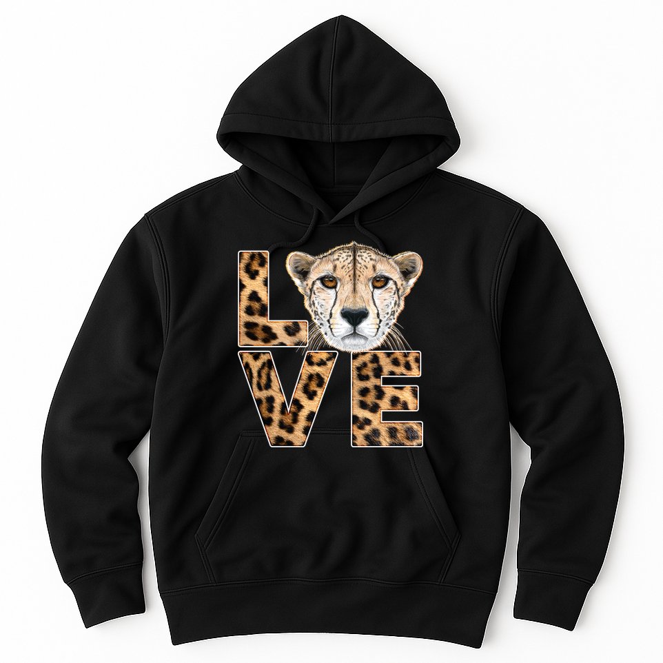 I Love Cheetahs Hoodie