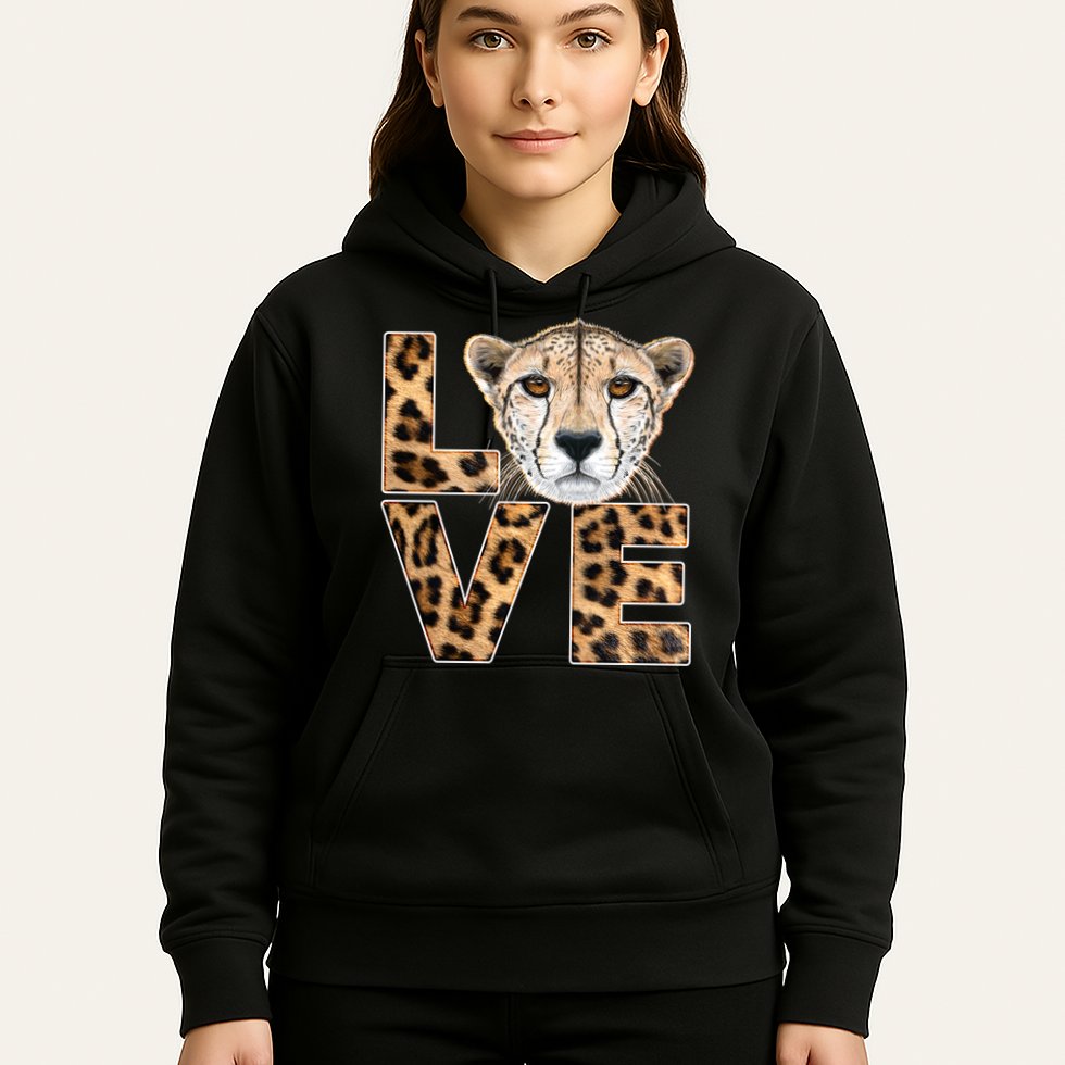I Love Cheetahs Hoodie