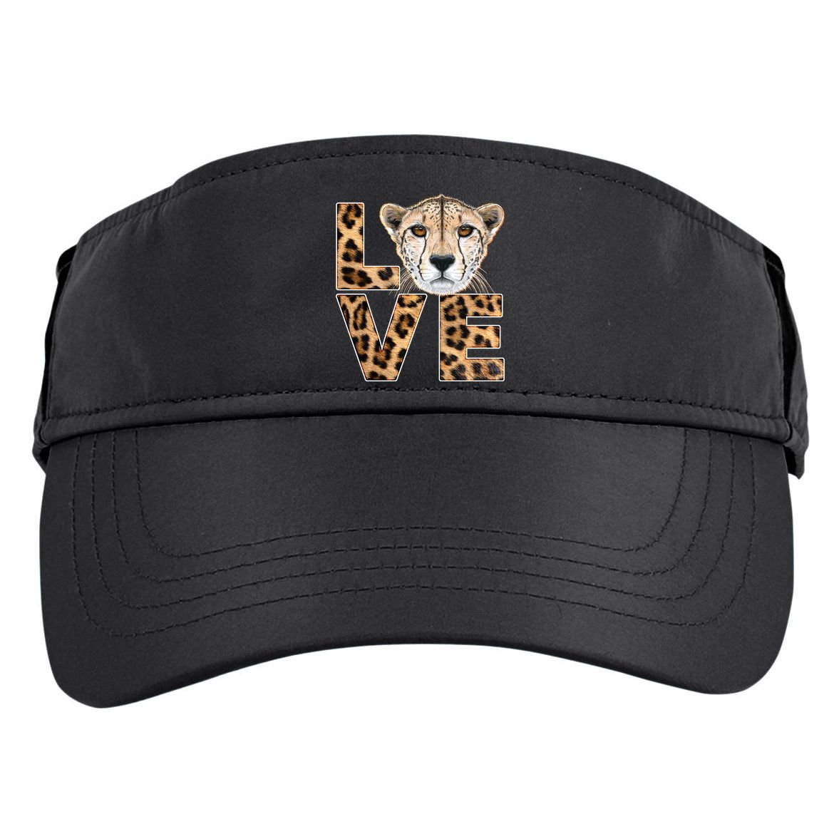 I Love Cheetahs Adult Drive Performance Visor