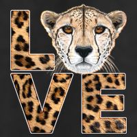 I Love Cheetahs Adult Drive Performance Visor