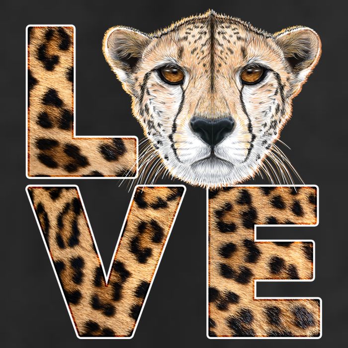 I Love Cheetahs Adult Drive Performance Visor