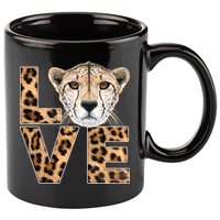 I Love Cheetahs 11oz C Handle Ceramic Mug