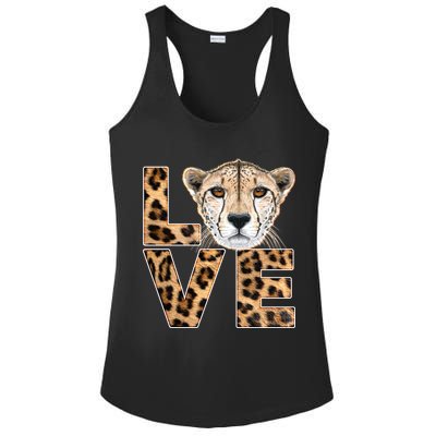 I Love Cheetahs Ladies PosiCharge Competitor Racerback Tank