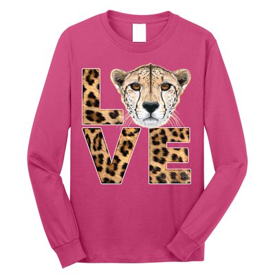 I Love Cheetahs Long Sleeve Shirt