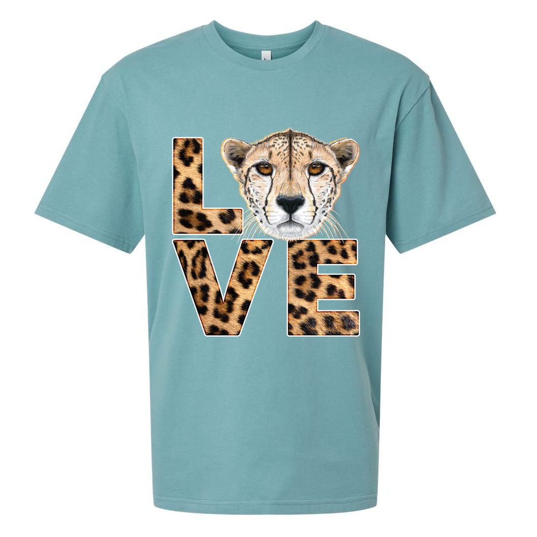 I Love Cheetahs Sueded Cloud Jersey T-Shirt