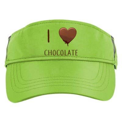 I Love Chocolate Adult Drive Performance Visor