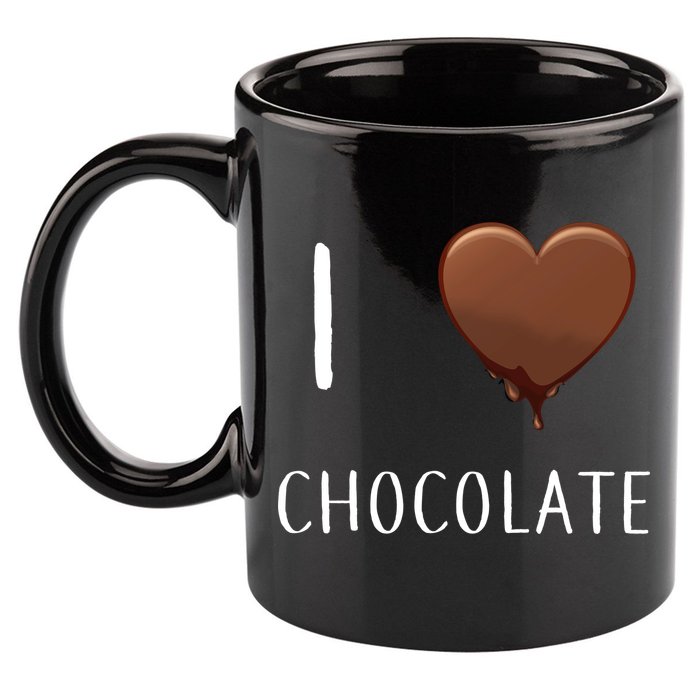 I Love Chocolate 11oz C Handle Ceramic Mug
