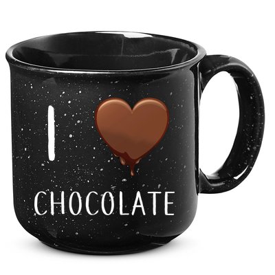 I Love Chocolate 15oz Campfire Ceramic Mug