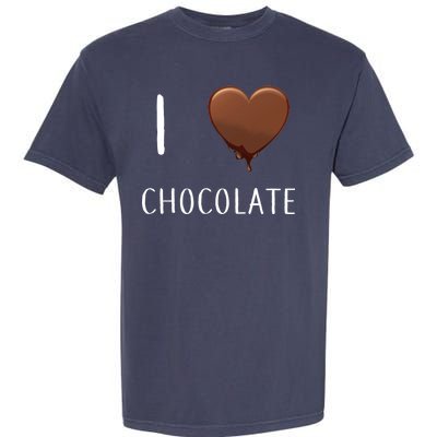 I Love Chocolate Garment-Dyed Heavyweight T-Shirt