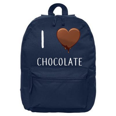 I Love Chocolate 16 in Basic Backpack